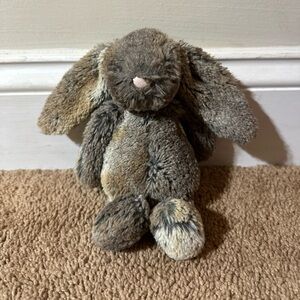 Jellycat London Woodland Bashful Bunny Cottontail Plush Stuffed Animal Small 8”